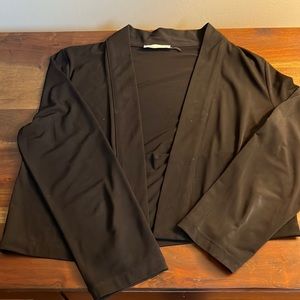 Calvin Klein black cropped jacket.  Size Medium